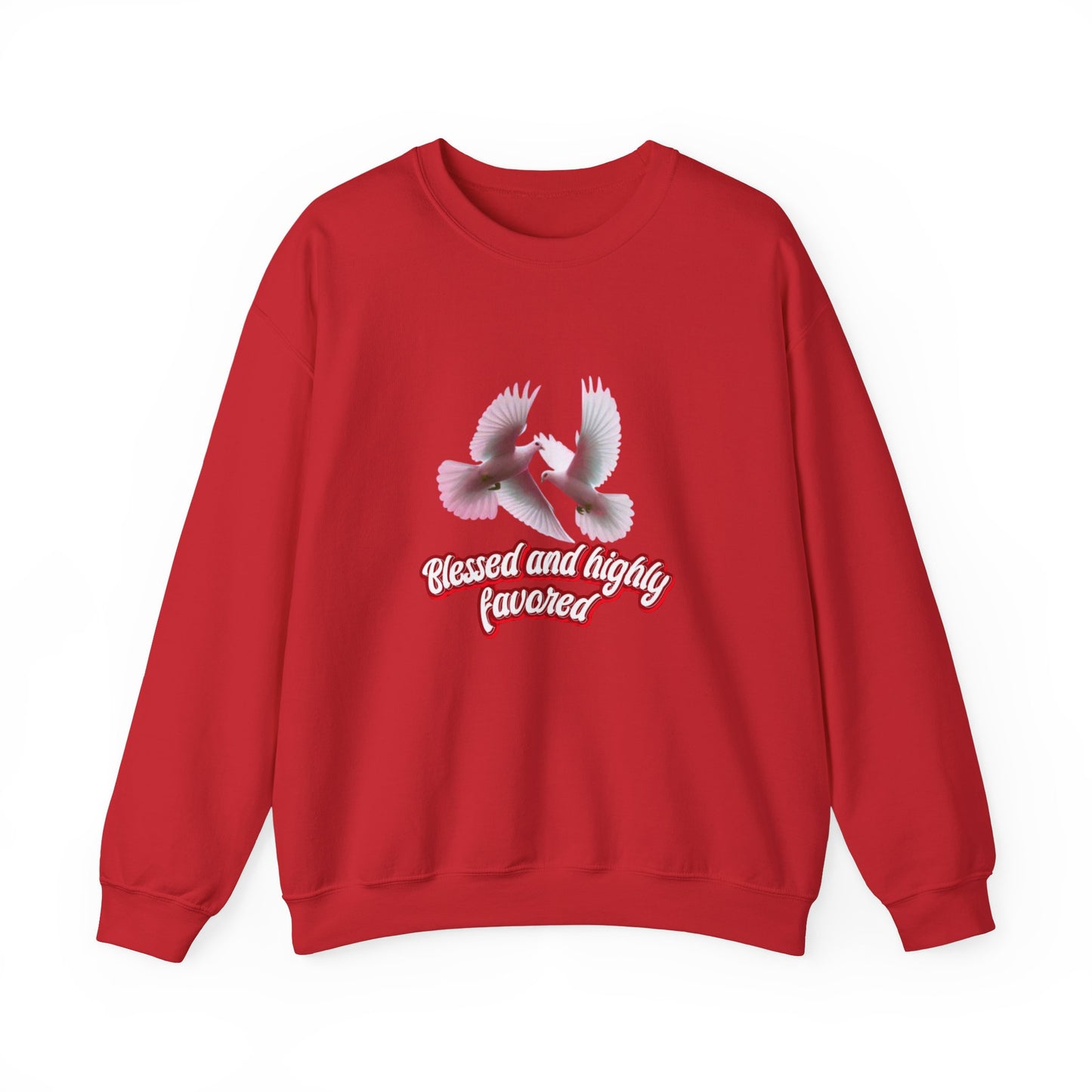 Blessed and Highly Favored Sweatshirt – Christian Faith Hoodie, Inspirational Religious Apparel