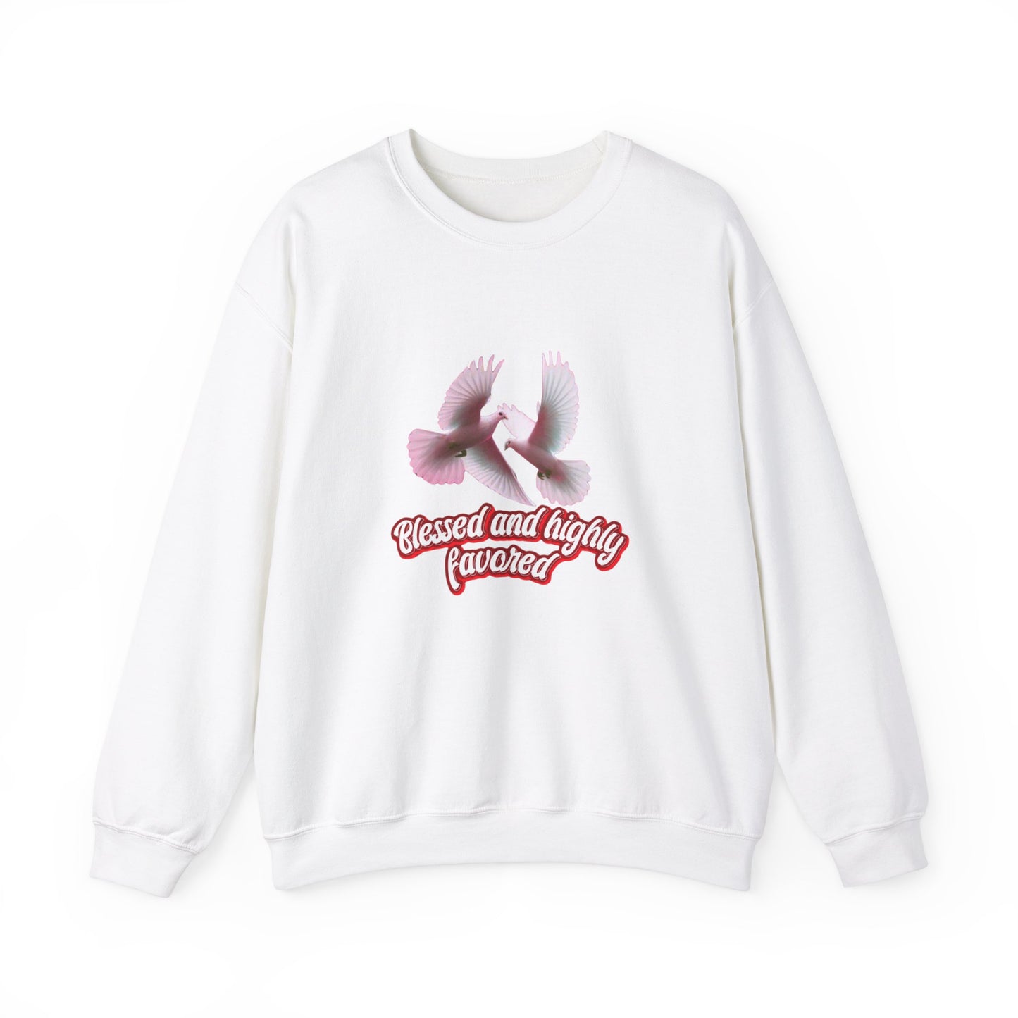 Blessed and Highly Favored Sweatshirt – Christian Faith Hoodie, Inspirational Religious Apparel