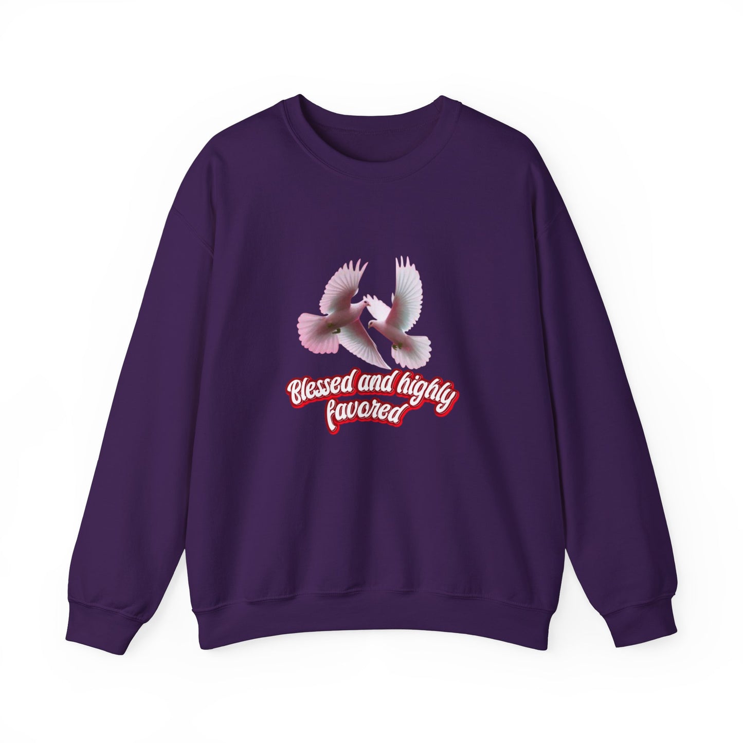 Blessed and Highly Favored Sweatshirt – Christian Faith Hoodie, Inspirational Religious Apparel