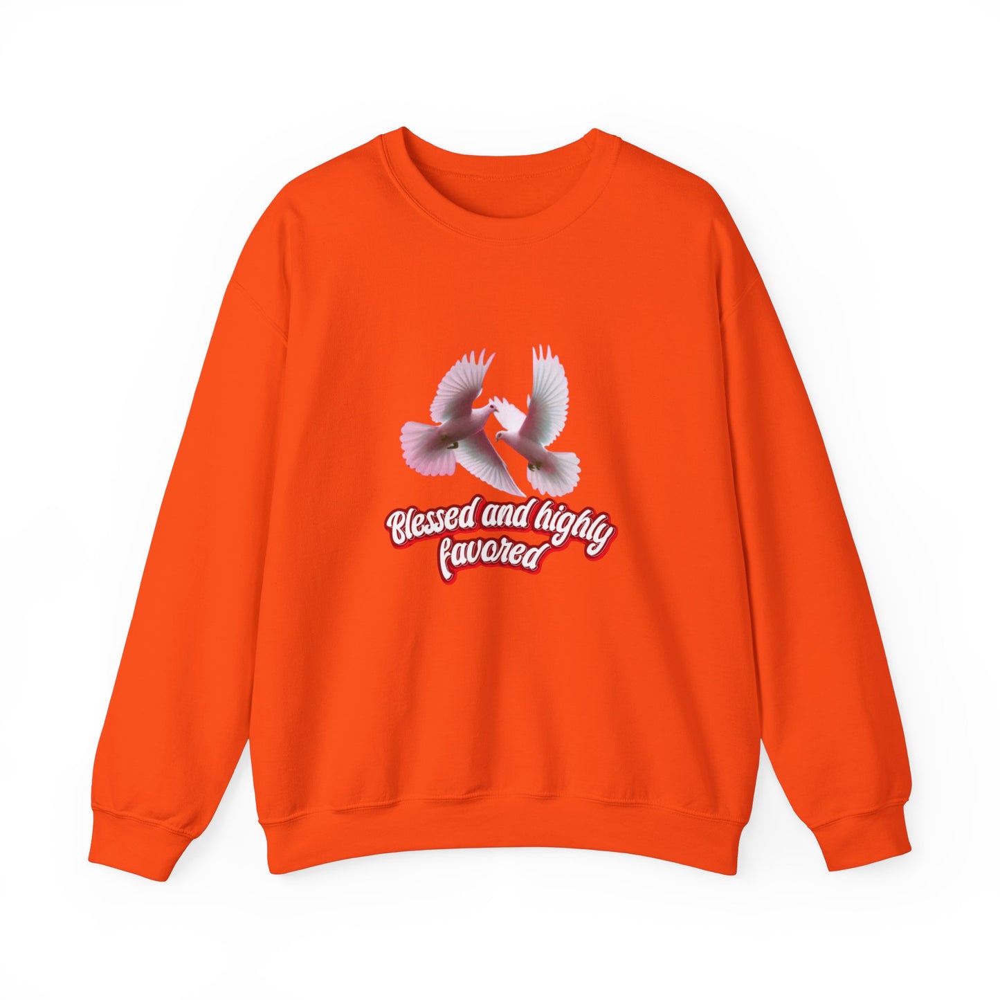 Blessed and Highly Favored Sweatshirt – Christian Faith Hoodie, Inspirational Religious Apparel