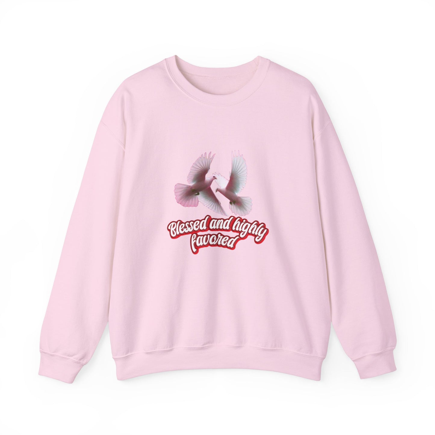 Blessed and Highly Favored Sweatshirt – Christian Faith Hoodie, Inspirational Religious Apparel