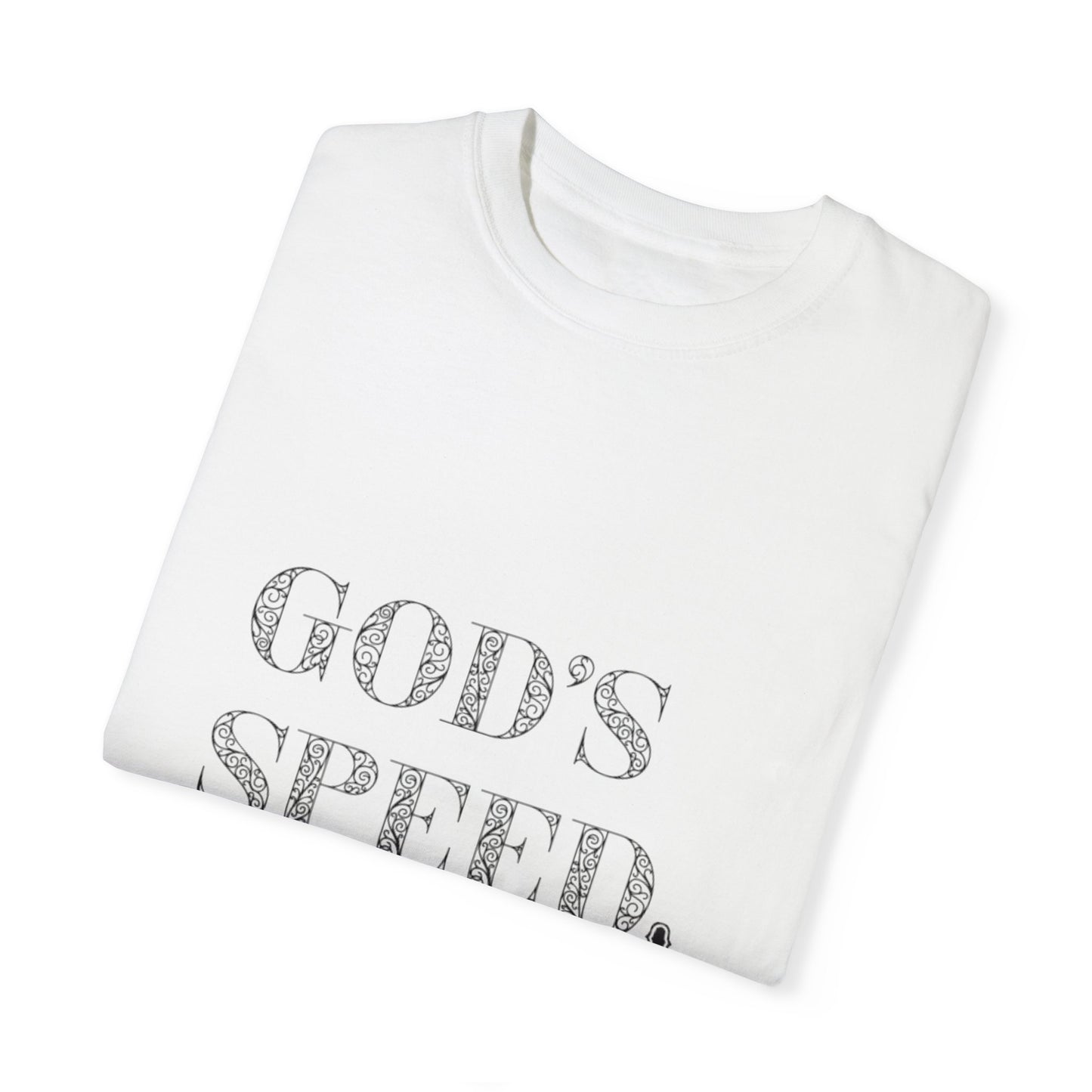 God’s Speed Christian T-Shirt – Faith-Inspired Motivational Tee