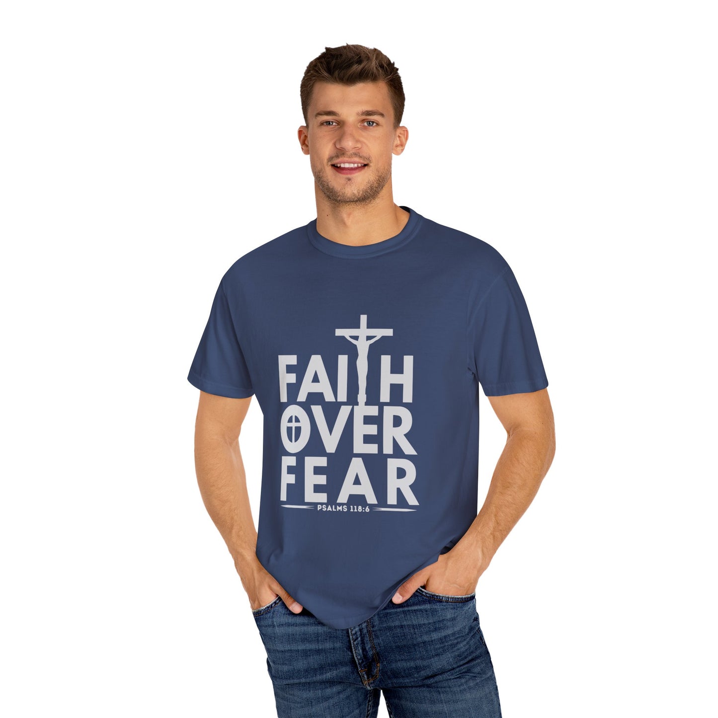 Faith Over Fear T-Shirt – Christian Graphic Tee, Faith-Based Apparel, Inspirational Religious Shirt
