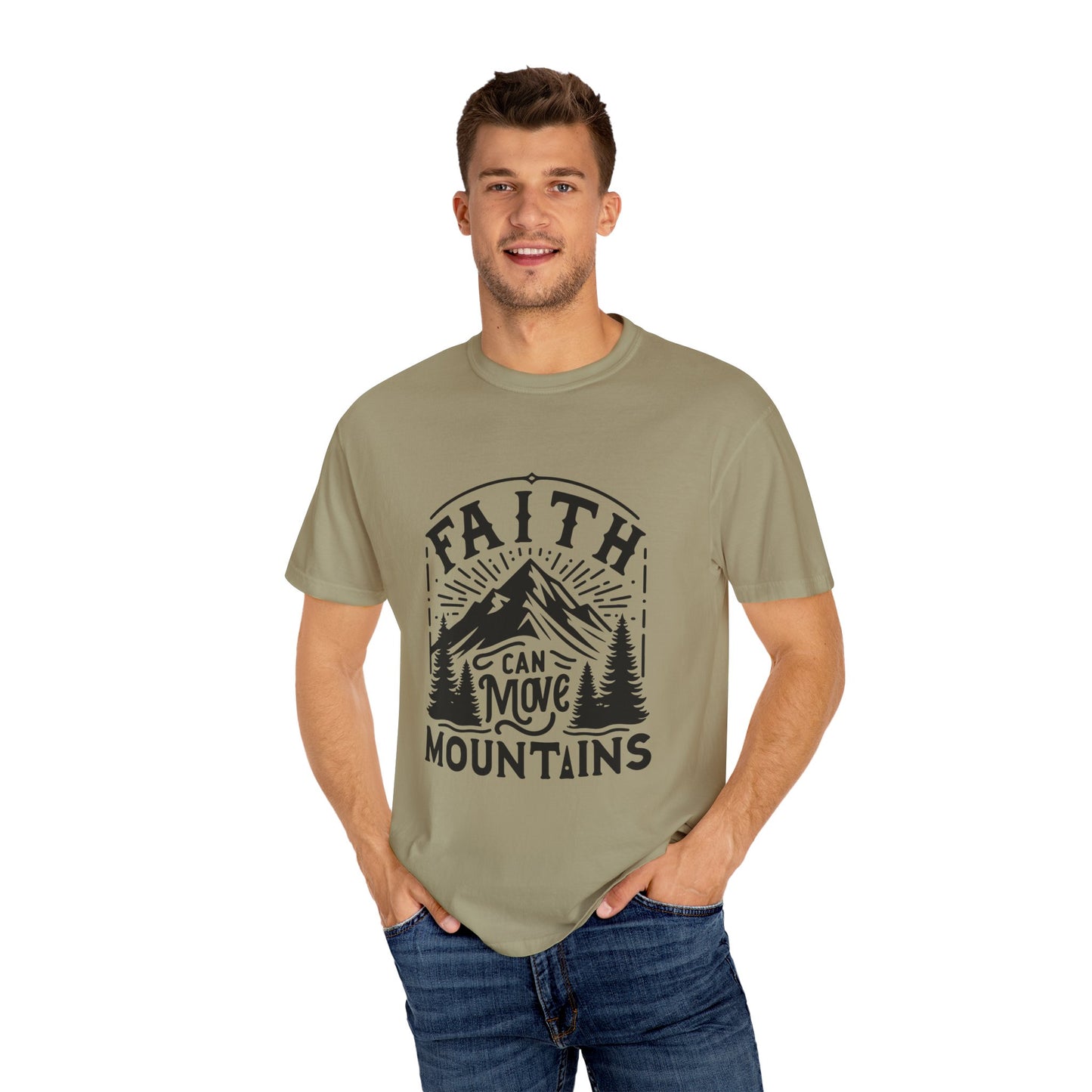 Faith Can Move Mountains T-Shirt – Christian Inspirational Tee, Faith-Based Apparel