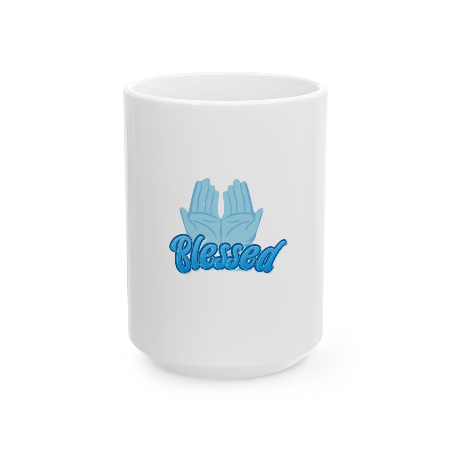 Blessed Mug – Christian Coffee Mug, Faith-Inspired Gift, Religious Ceramic Cup