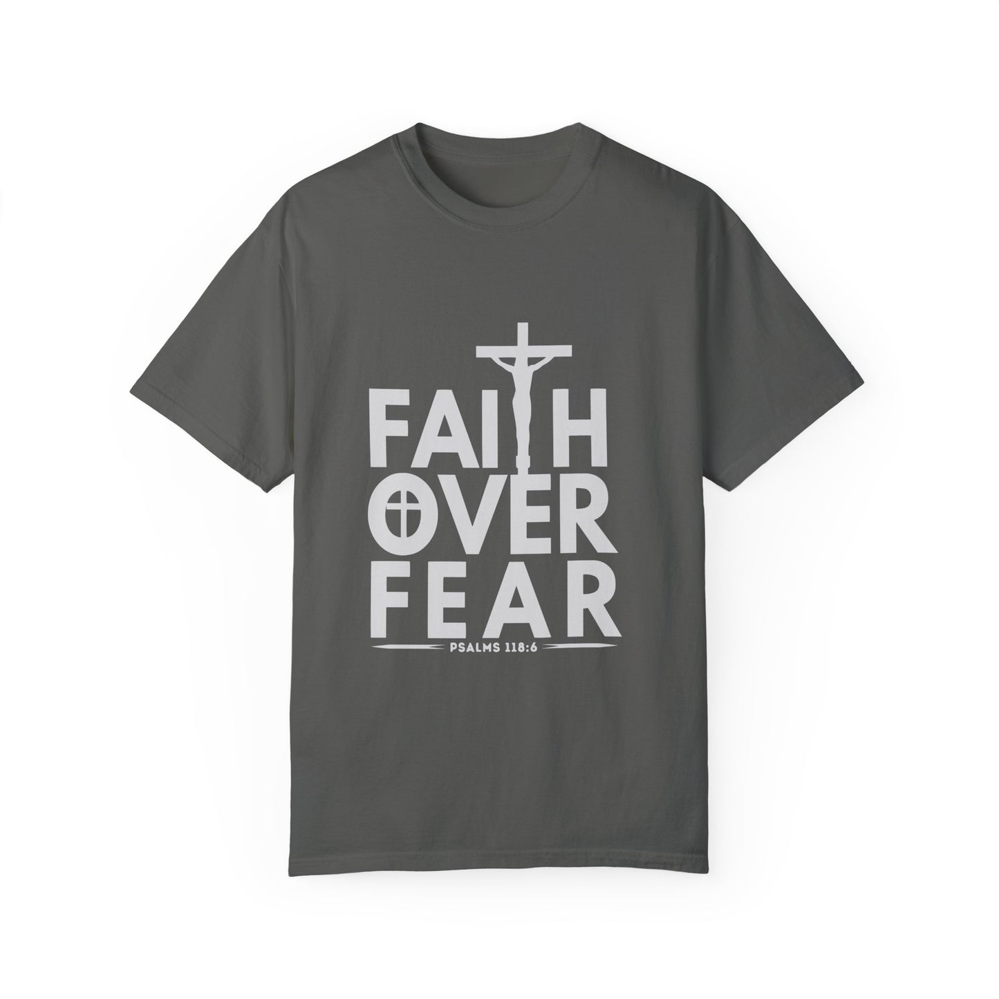 Faith Over Fear T-Shirt – Christian Graphic Tee, Faith-Based Apparel, Inspirational Religious Shirt