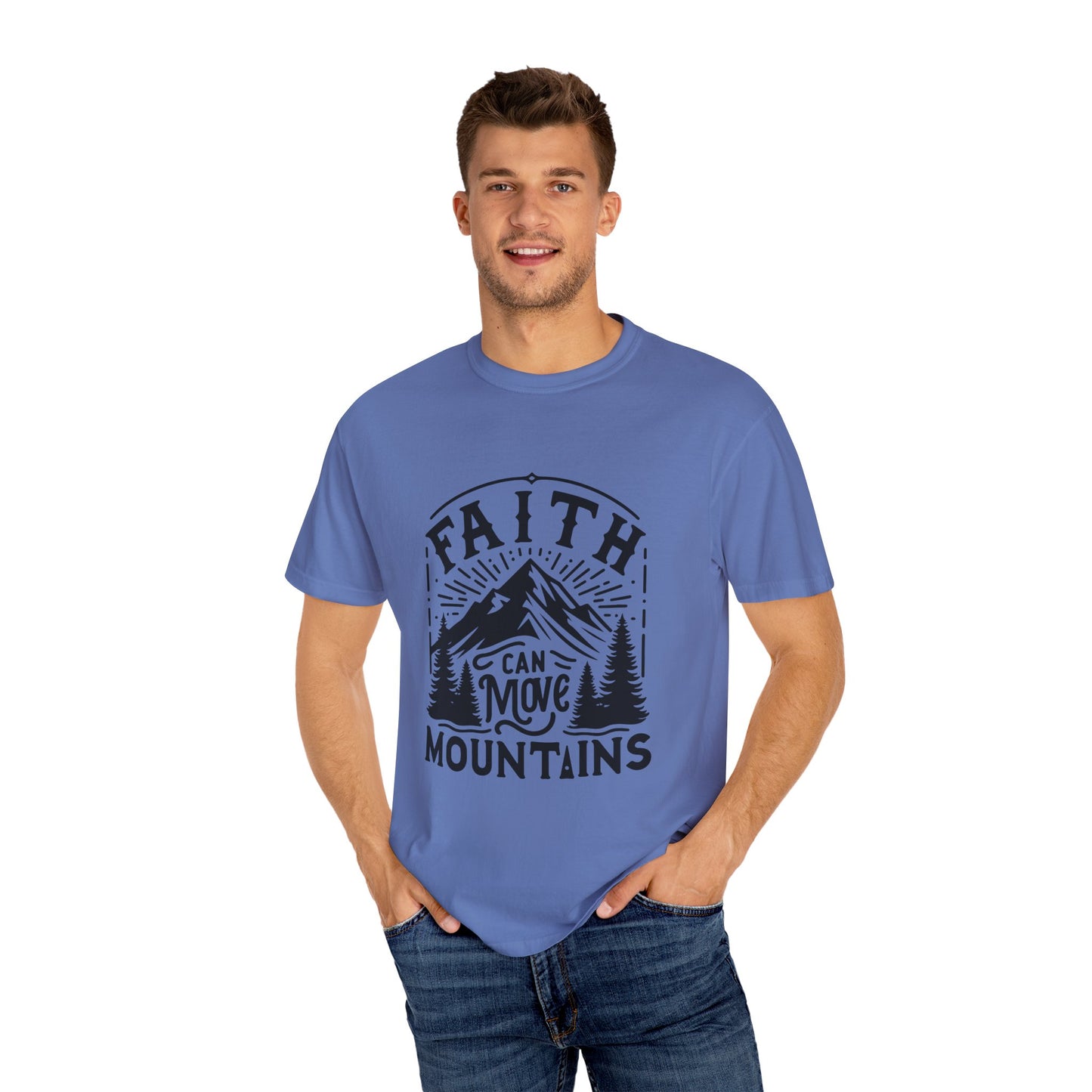 Faith Can Move Mountains T-Shirt – Christian Inspirational Tee, Faith-Based Apparel