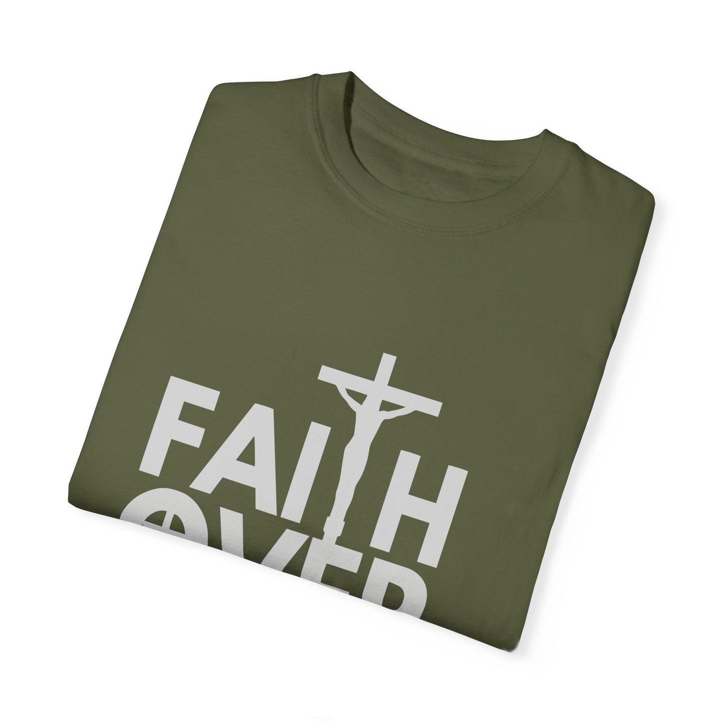 Faith Over Fear T-Shirt – Christian Graphic Tee, Faith-Based Apparel, Inspirational Religious Shirt