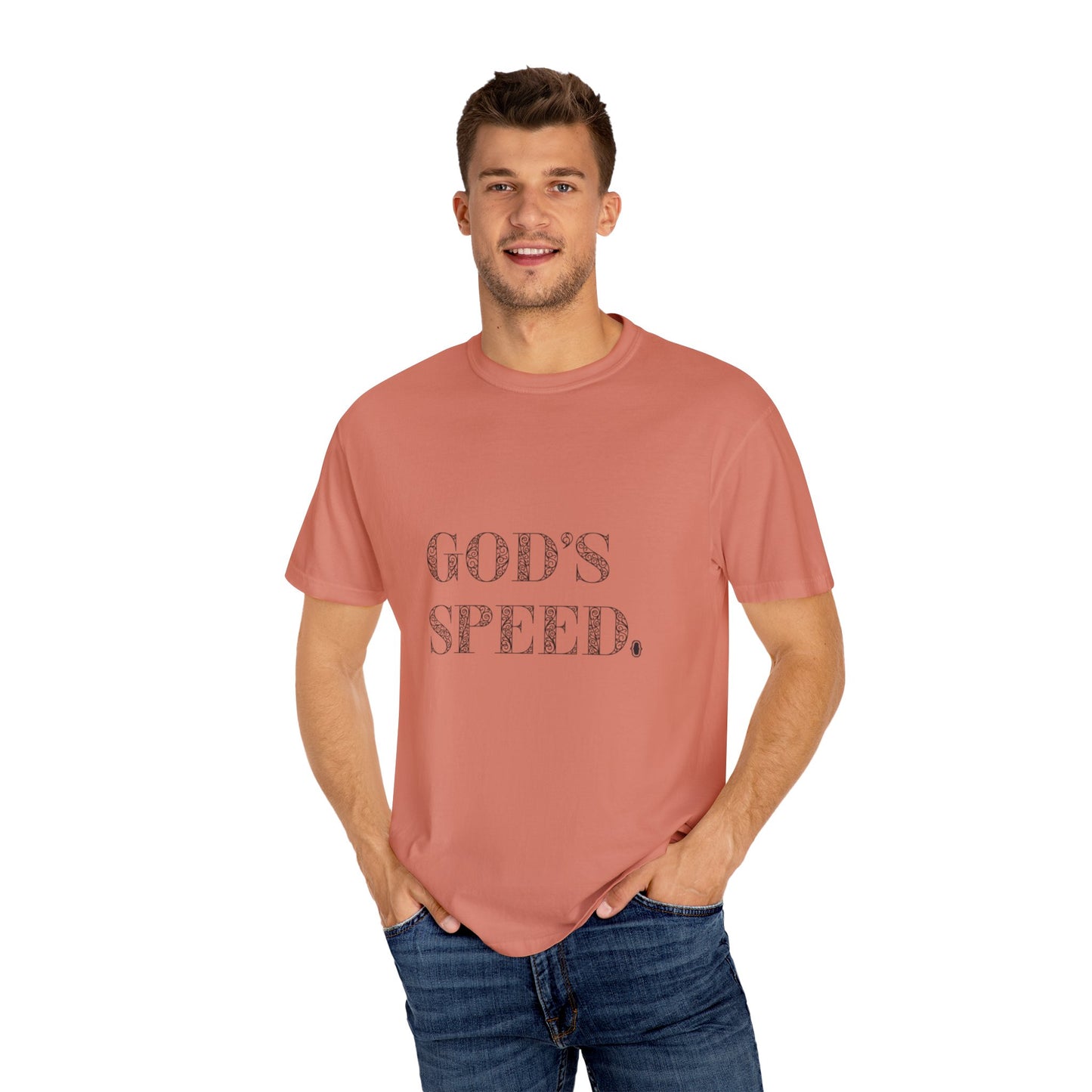 God’s Speed Christian T-Shirt – Faith-Inspired Motivational Tee
