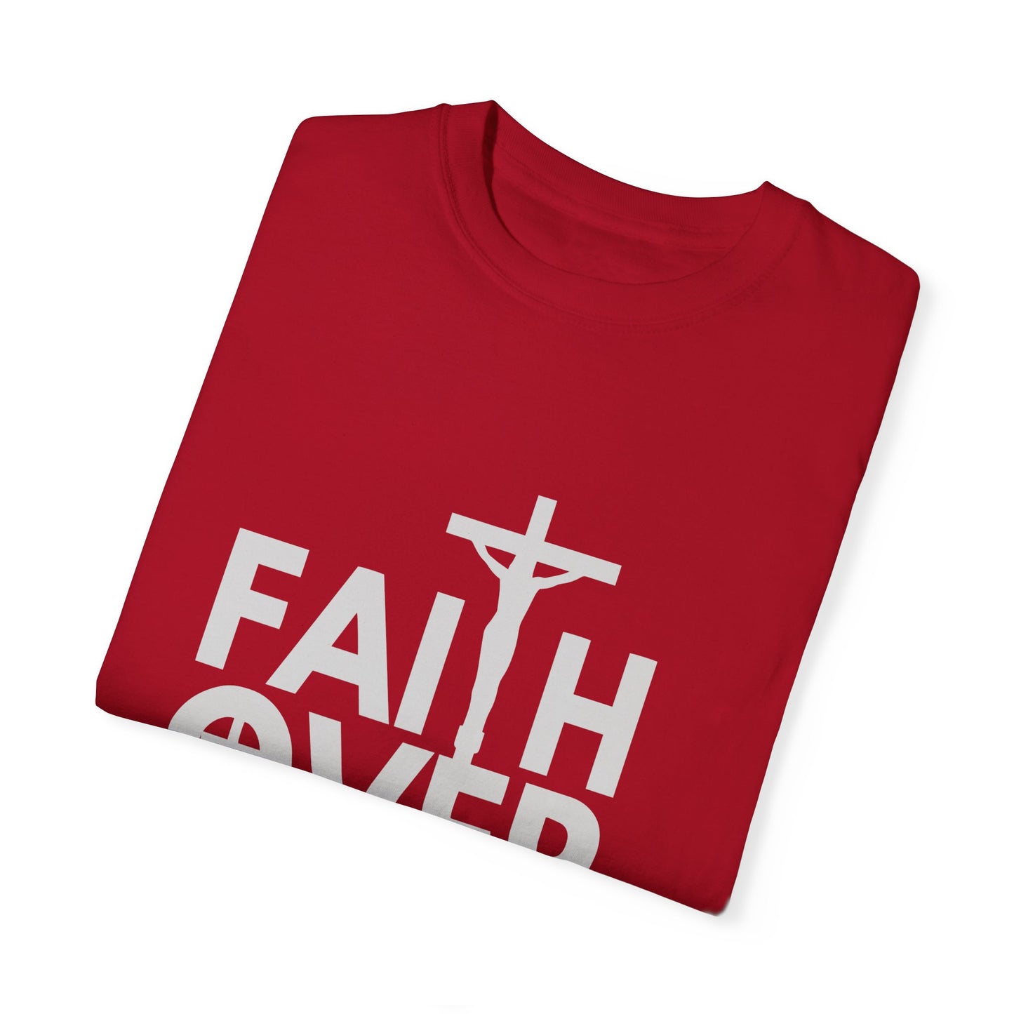 Faith Over Fear T-Shirt – Christian Graphic Tee, Faith-Based Apparel, Inspirational Religious Shirt
