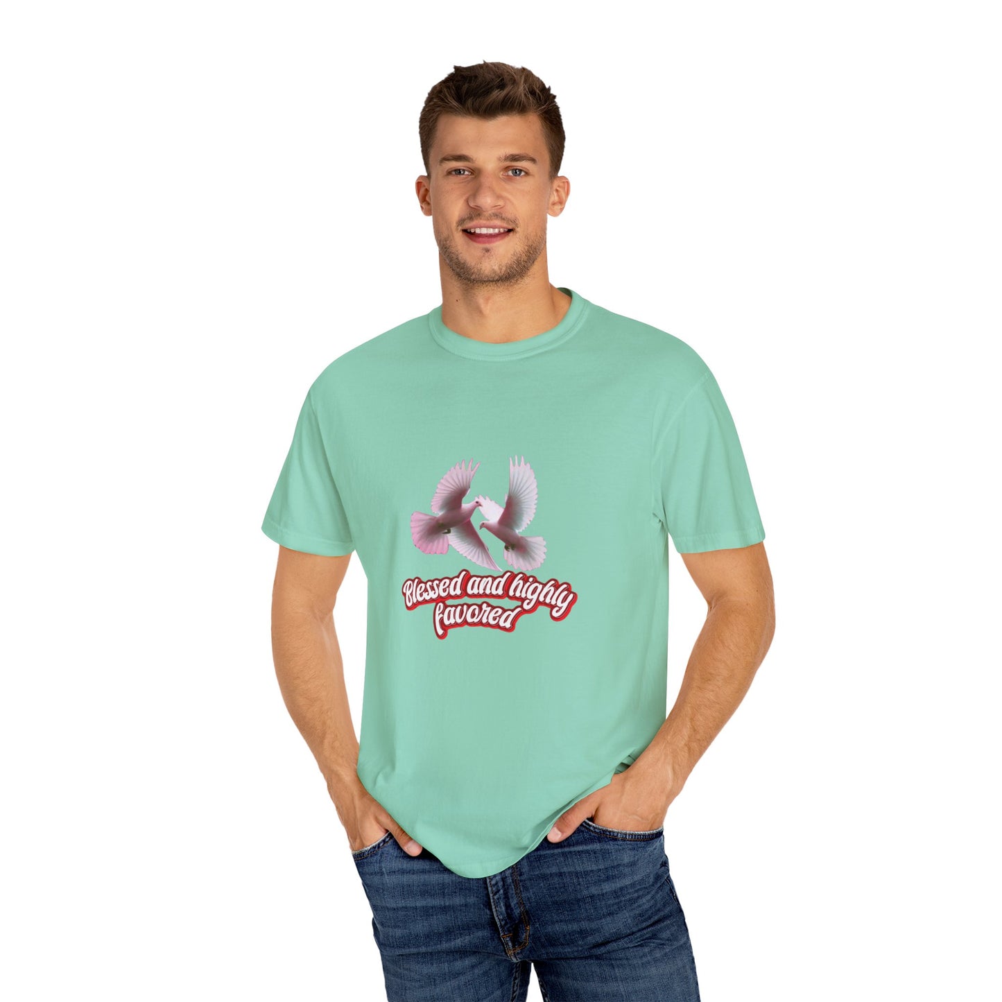 Blessed and Highly Favored T-Shirt – Christian Faith T-Shirt | Inspirational Religious Tee