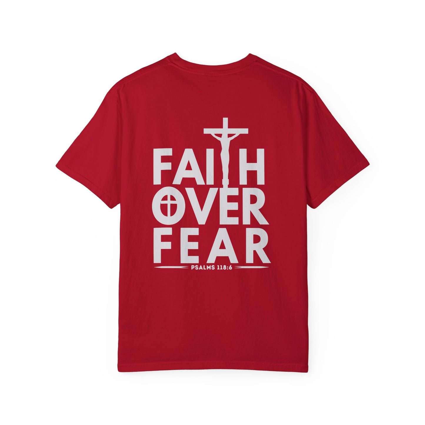 Faith Over Fear T-Shirt – Christian Graphic Tee, Faith-Based Apparel, Inspirational Religious Shirt