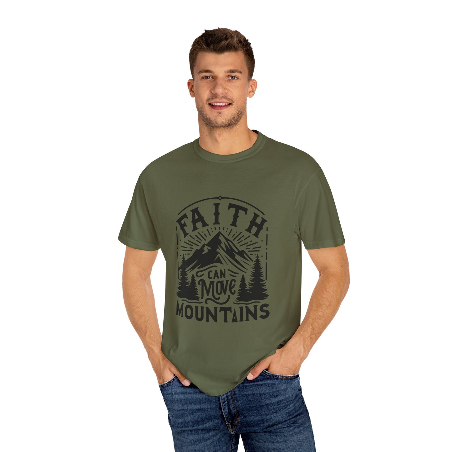 Faith Can Move Mountains T-Shirt – Christian Inspirational Tee, Faith-Based Apparel