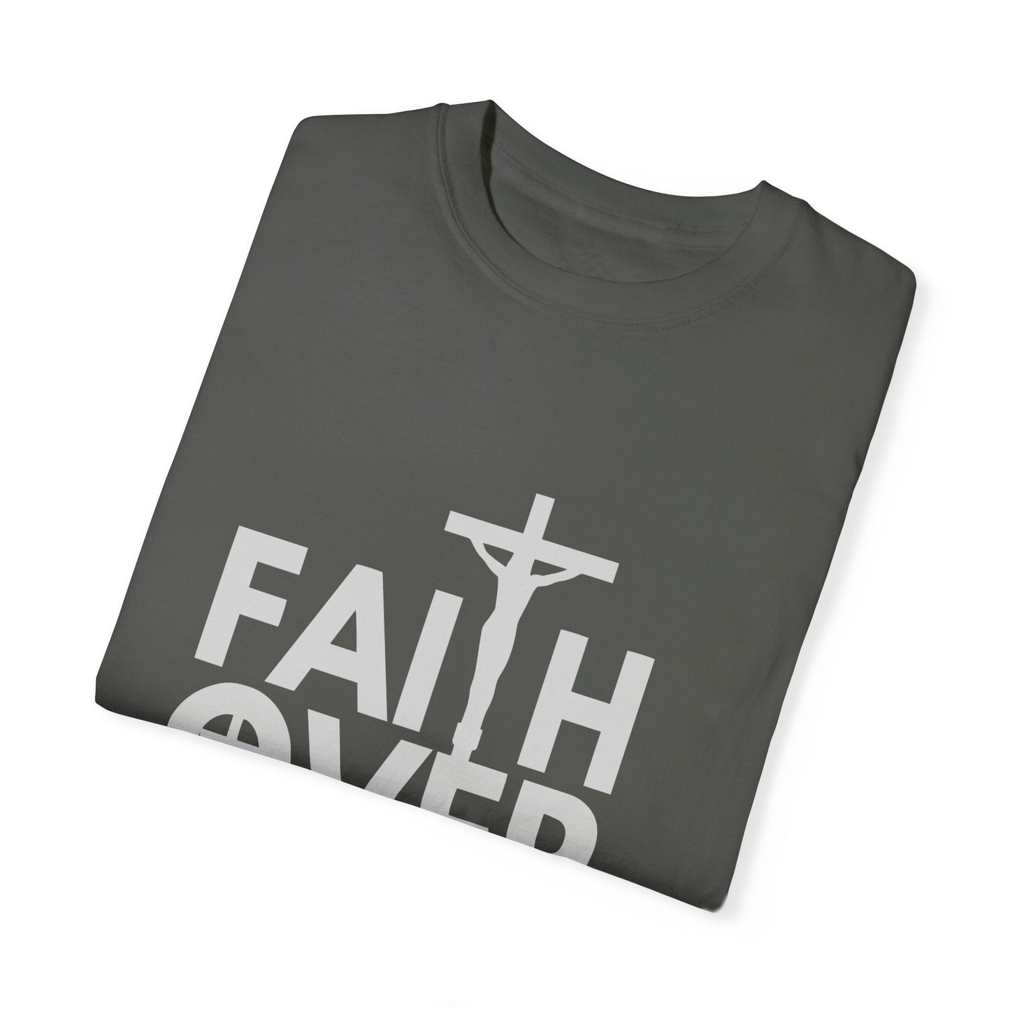 Faith Over Fear T-Shirt – Christian Graphic Tee, Faith-Based Apparel, Inspirational Religious Shirt
