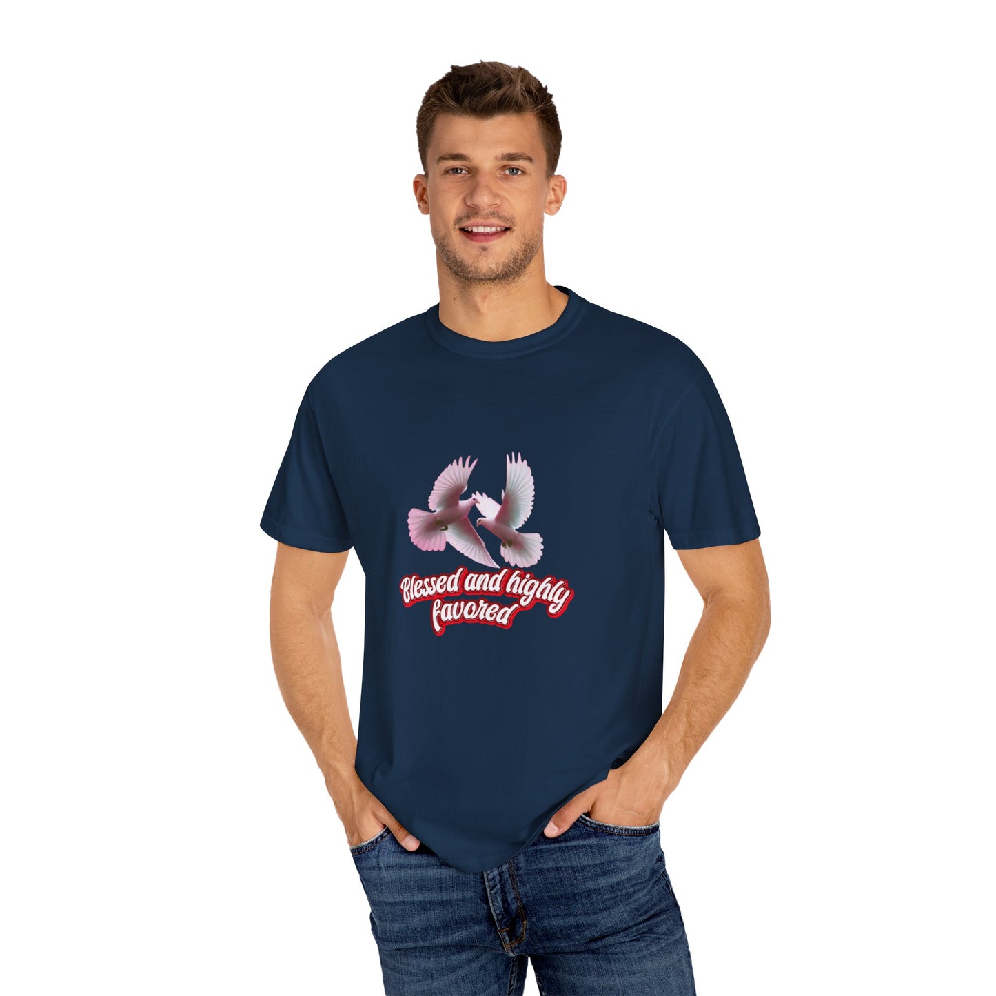 Blessed and Highly Favored T-Shirt – Christian Faith T-Shirt | Inspirational Religious Tee
