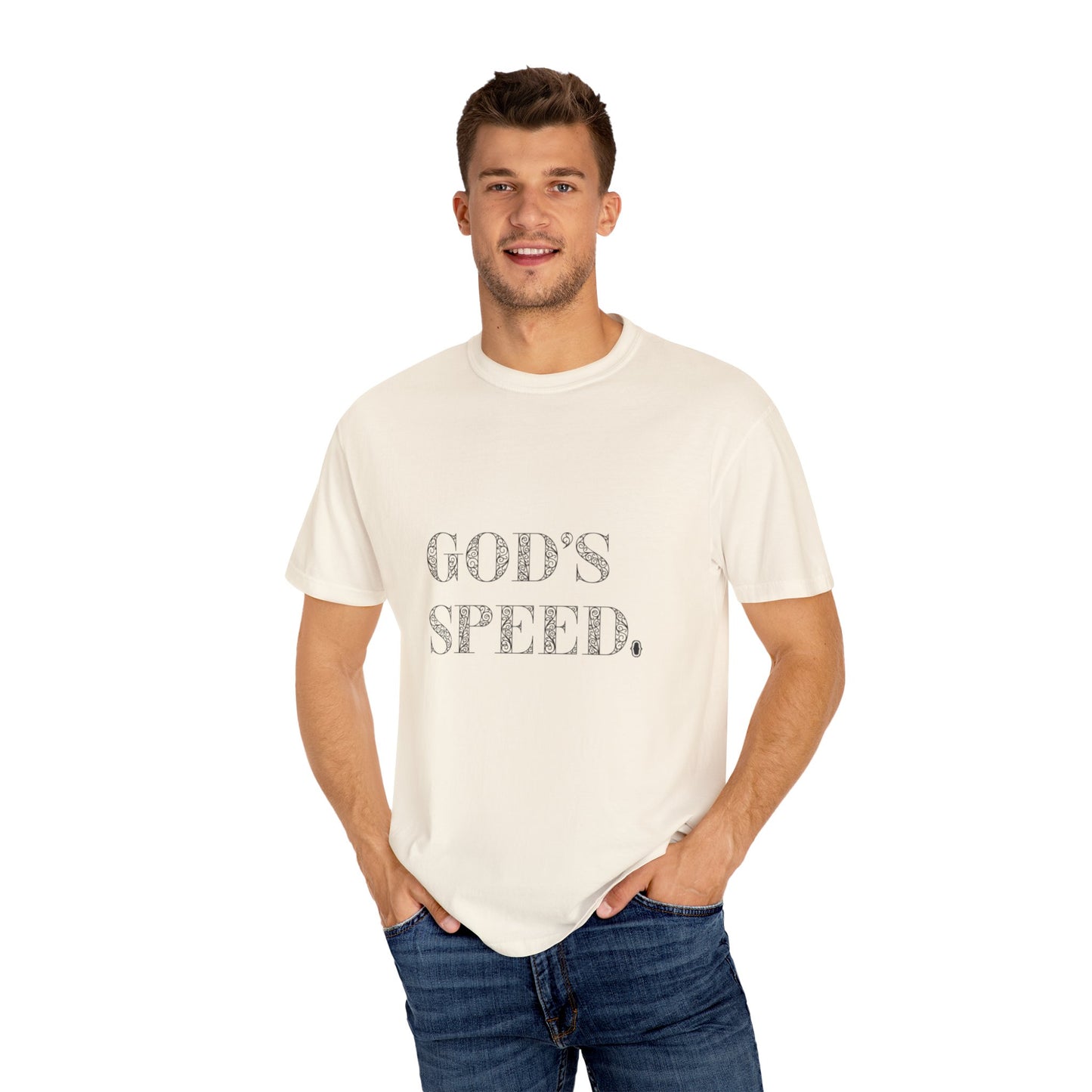 God’s Speed Christian T-Shirt – Faith-Inspired Motivational Tee
