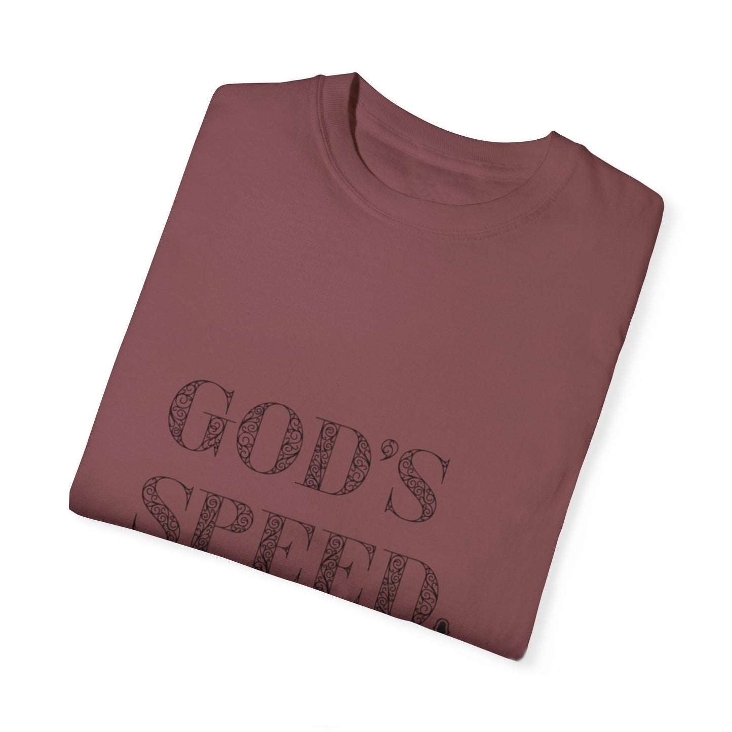 God’s Speed Christian T-Shirt – Faith-Inspired Motivational Tee