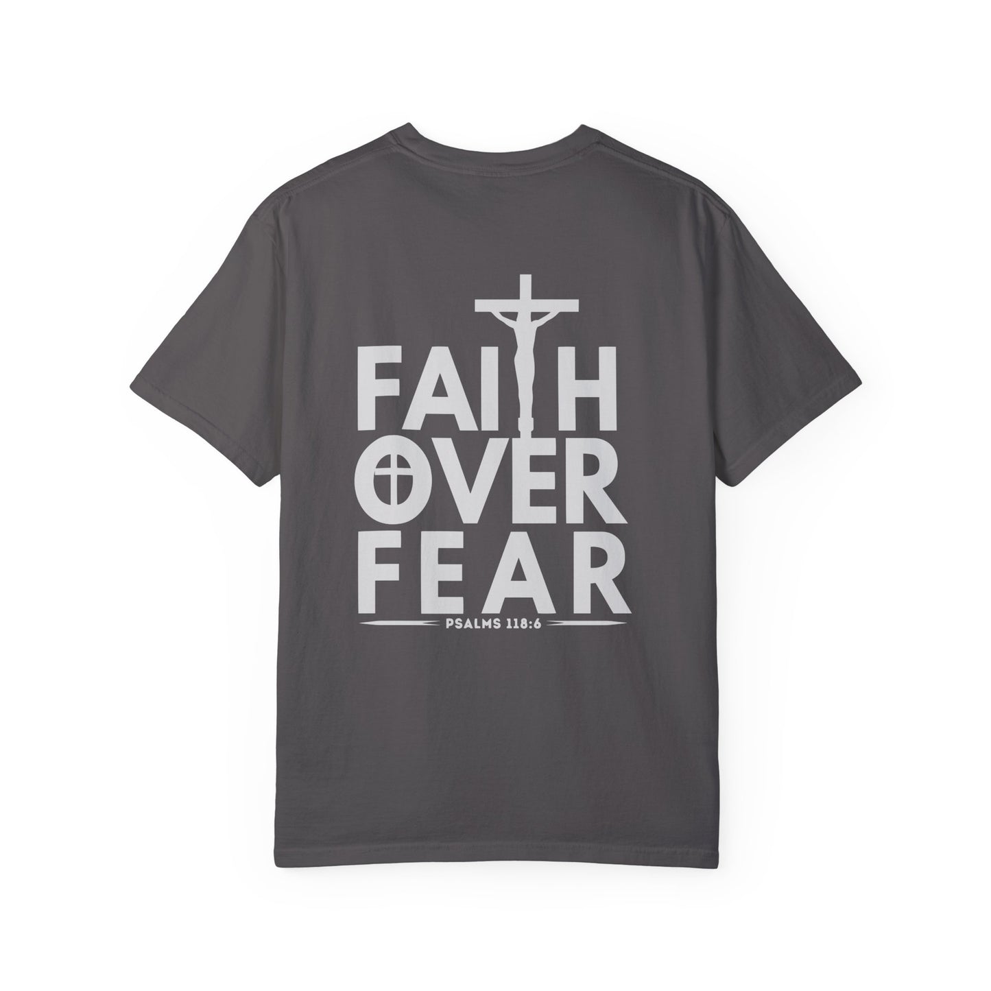 Faith Over Fear T-Shirt – Christian Graphic Tee, Faith-Based Apparel, Inspirational Religious Shirt