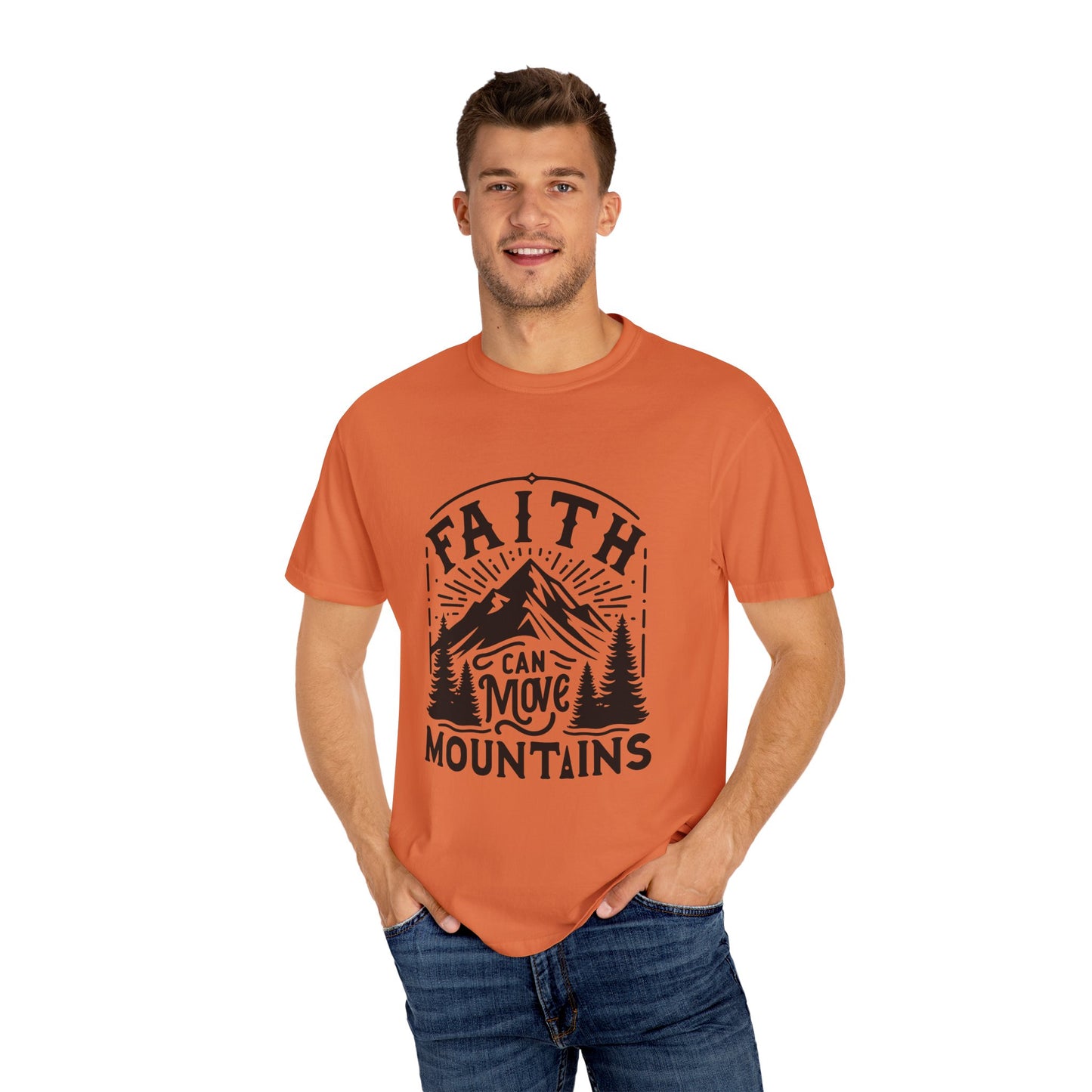Faith Can Move Mountains T-Shirt – Christian Inspirational Tee, Faith-Based Apparel