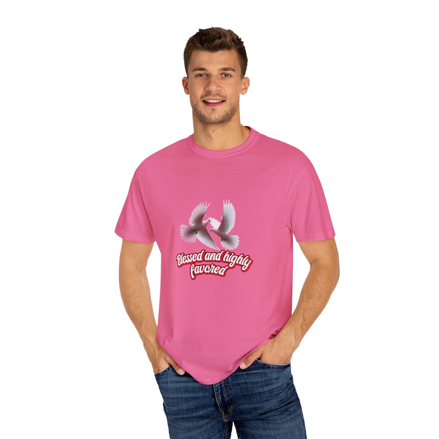 Blessed and Highly Favored T-Shirt – Christian Faith T-Shirt | Inspirational Religious Tee