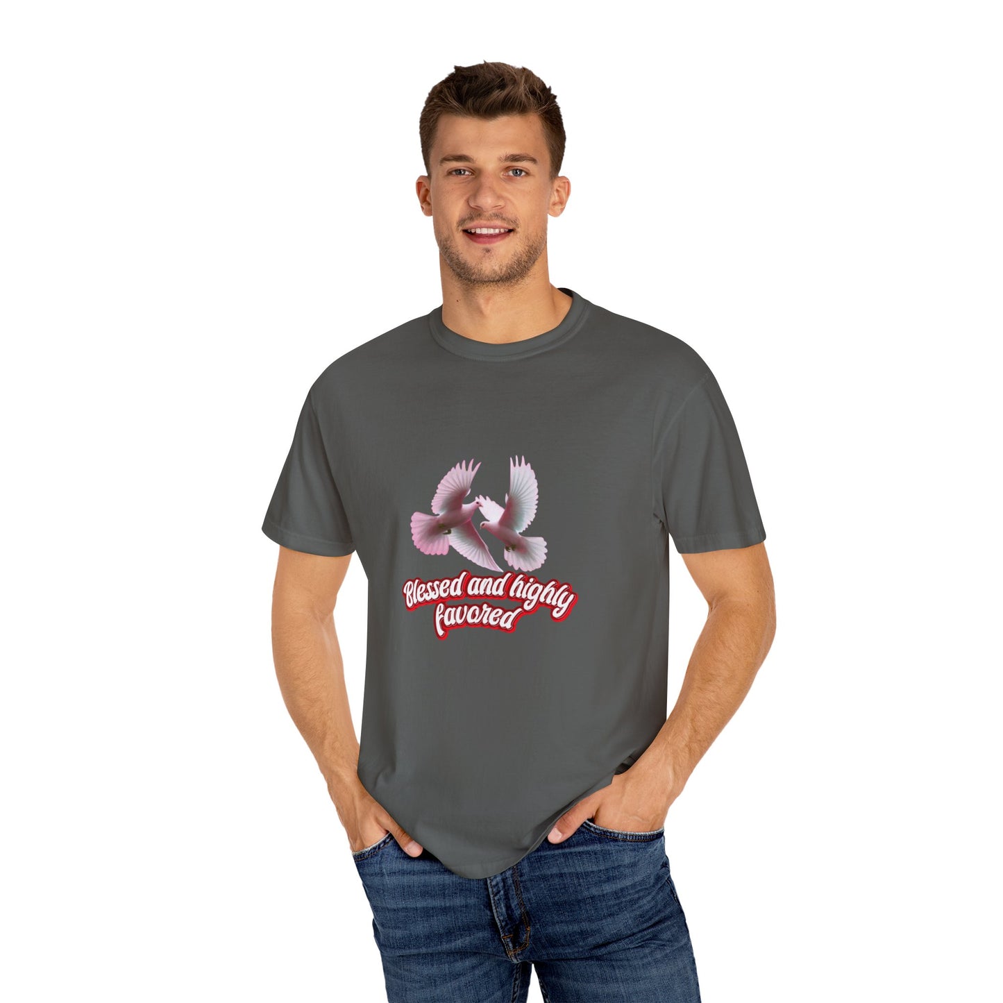 Blessed and Highly Favored T-Shirt – Christian Faith T-Shirt | Inspirational Religious Tee