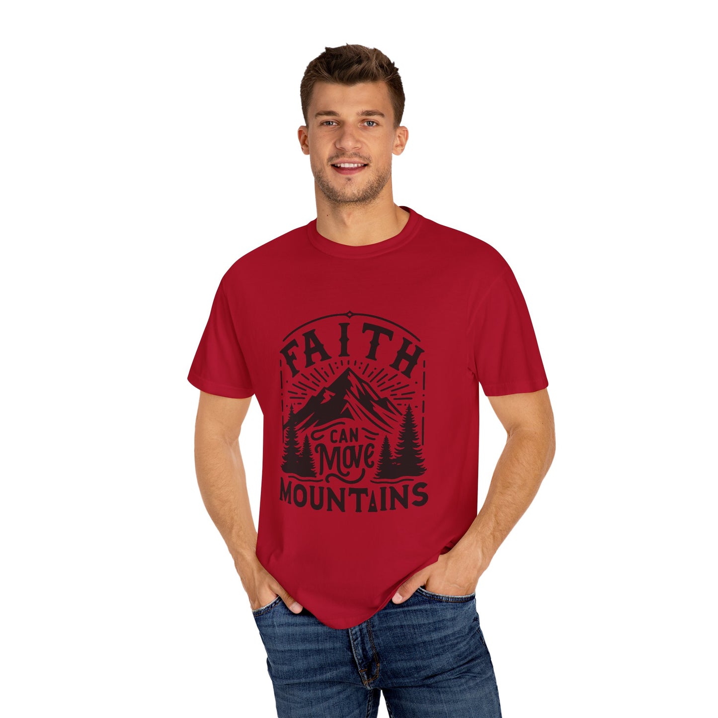 Faith Can Move Mountains T-Shirt – Christian Inspirational Tee, Faith-Based Apparel