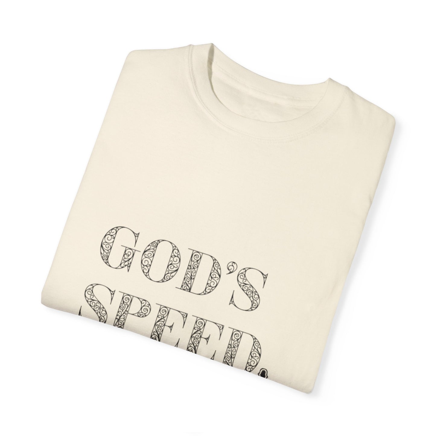 God’s Speed Christian T-Shirt – Faith-Inspired Motivational Tee