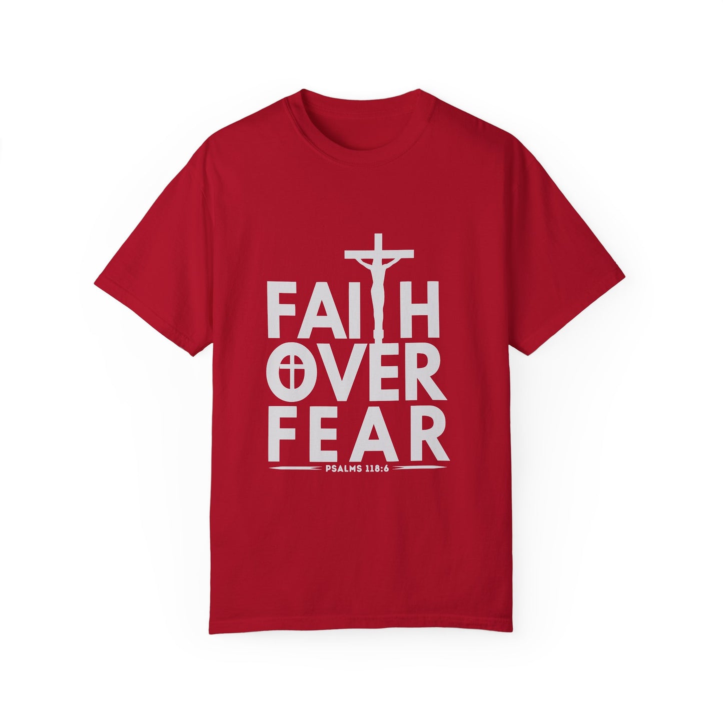 Faith Over Fear T-Shirt – Christian Graphic Tee, Faith-Based Apparel, Inspirational Religious Shirt