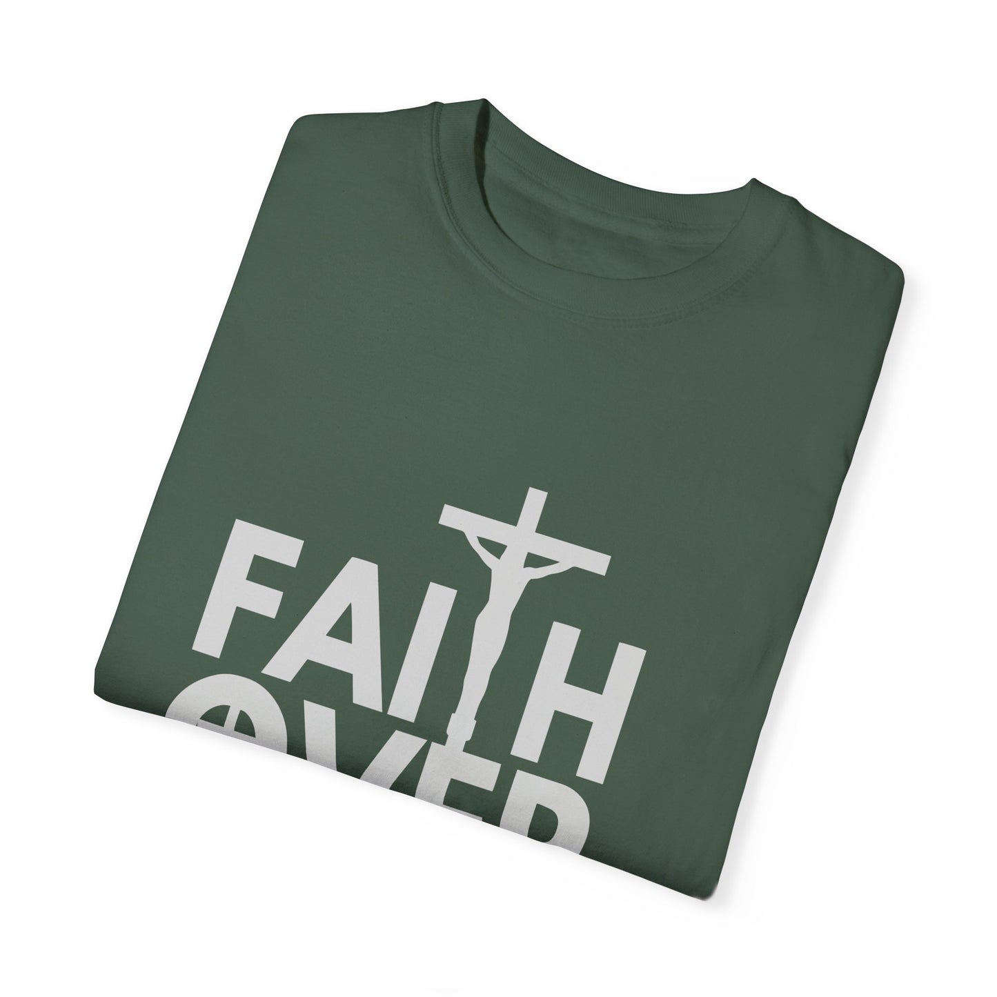 Faith Over Fear T-Shirt – Christian Graphic Tee, Faith-Based Apparel, Inspirational Religious Shirt