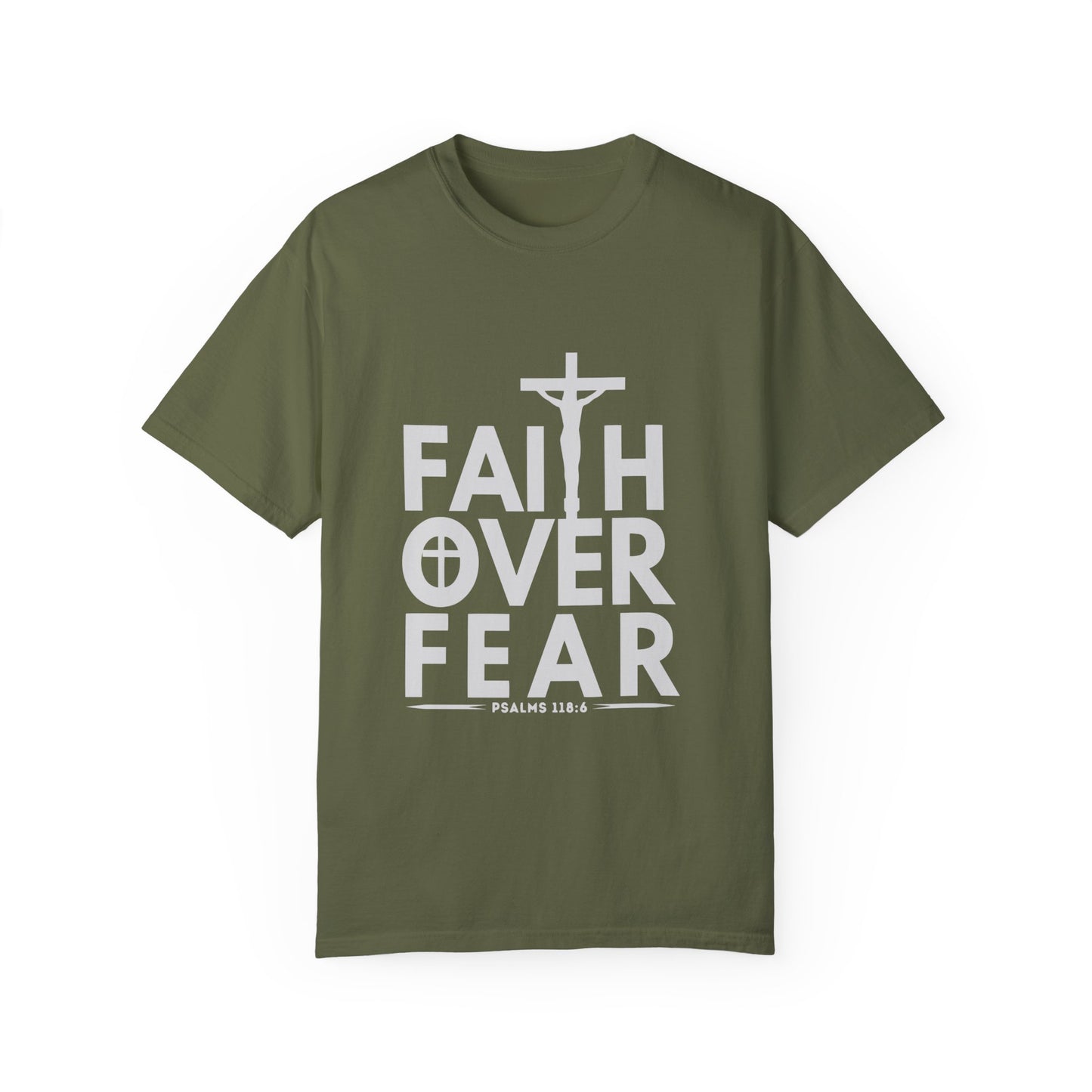 Faith Over Fear T-Shirt – Christian Graphic Tee, Faith-Based Apparel, Inspirational Religious Shirt