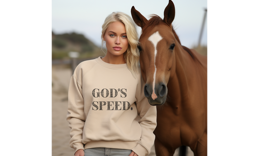 God’s Speed Sweatshirt – Christian Faith Hoodie | Religious Motivational Apparel