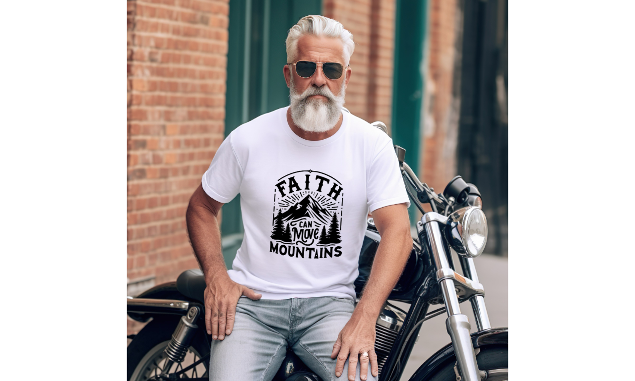 Faith Can Move Mountains T-Shirt – Christian Inspirational Tee, Faith-Based Apparel