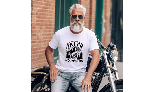 Faith Can Move Mountains T-Shirt – Christian Inspirational Tee, Faith-Based Apparel