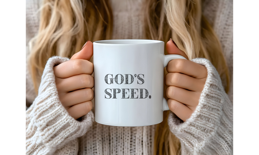 God's Speed Mug – Faith-Inspired Ceramic Coffee Mug | Christian Gift