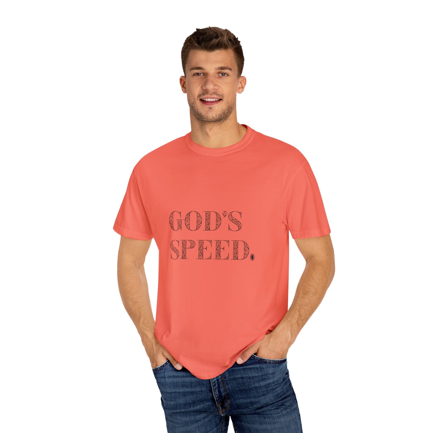 God’s Speed Christian T-Shirt – Faith-Inspired Motivational Tee