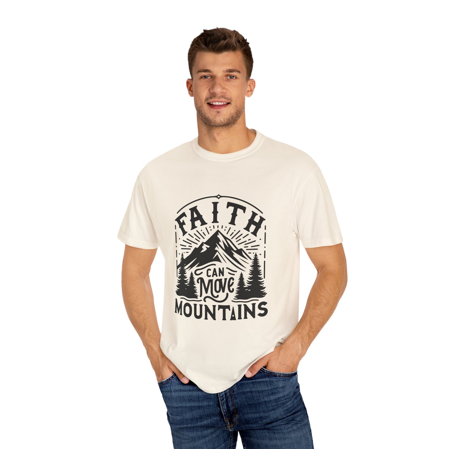 Faith Can Move Mountains T-Shirt – Christian Inspirational Tee, Faith-Based Apparel