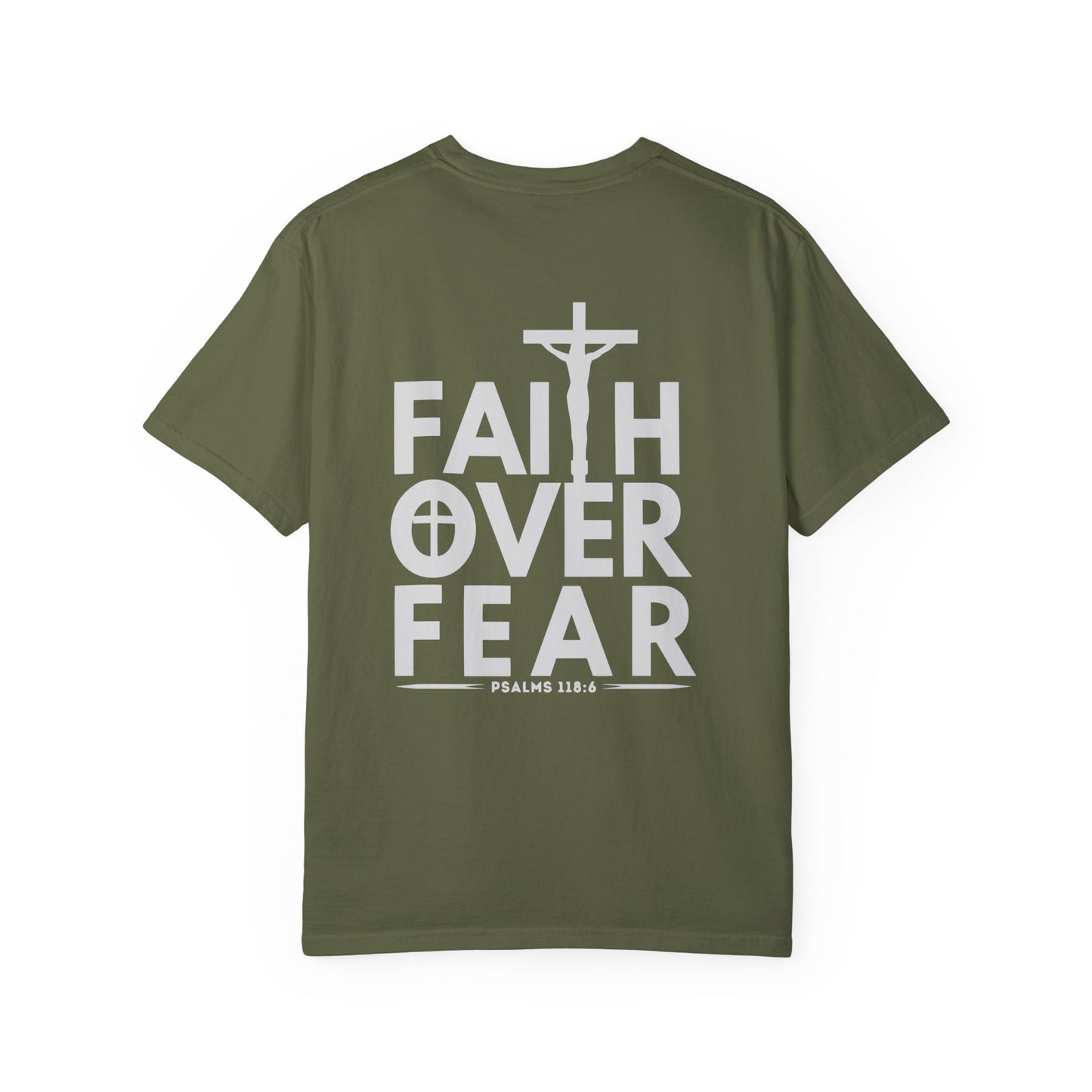 Faith Over Fear T-Shirt – Christian Graphic Tee, Faith-Based Apparel, Inspirational Religious Shirt