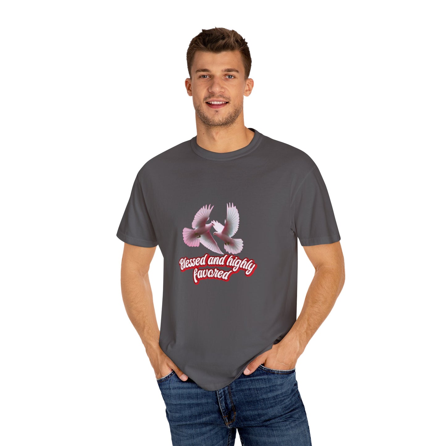 Blessed and Highly Favored T-Shirt – Christian Faith T-Shirt | Inspirational Religious Tee