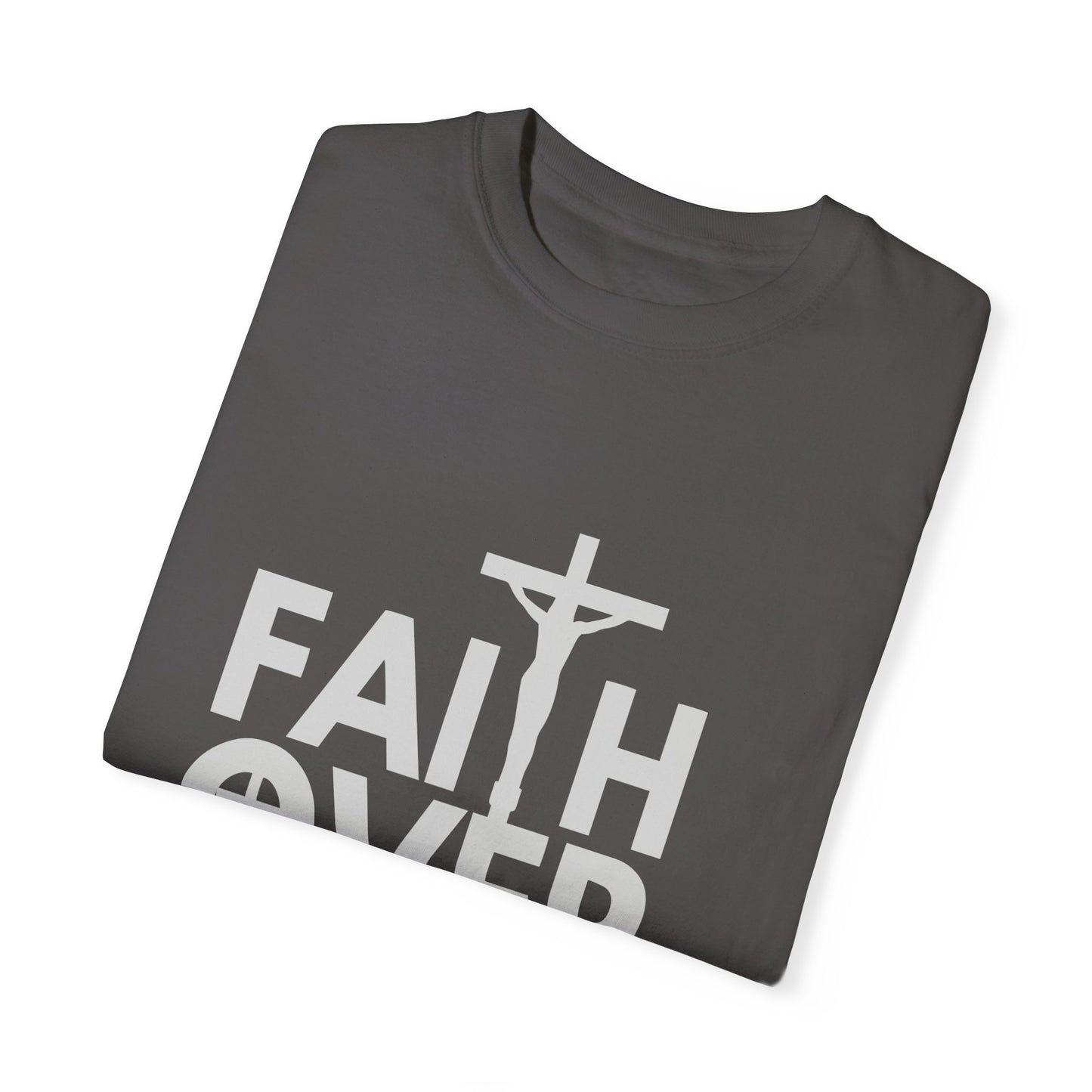 Faith Over Fear T-Shirt – Christian Graphic Tee, Faith-Based Apparel, Inspirational Religious Shirt