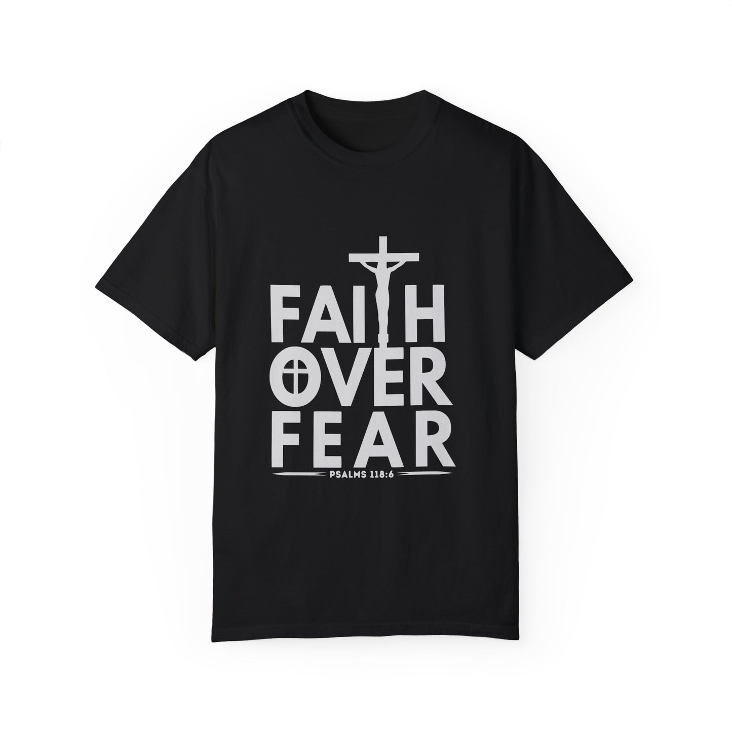 Faith Over Fear T-Shirt – Christian Graphic Tee, Faith-Based Apparel, Inspirational Religious Shirt