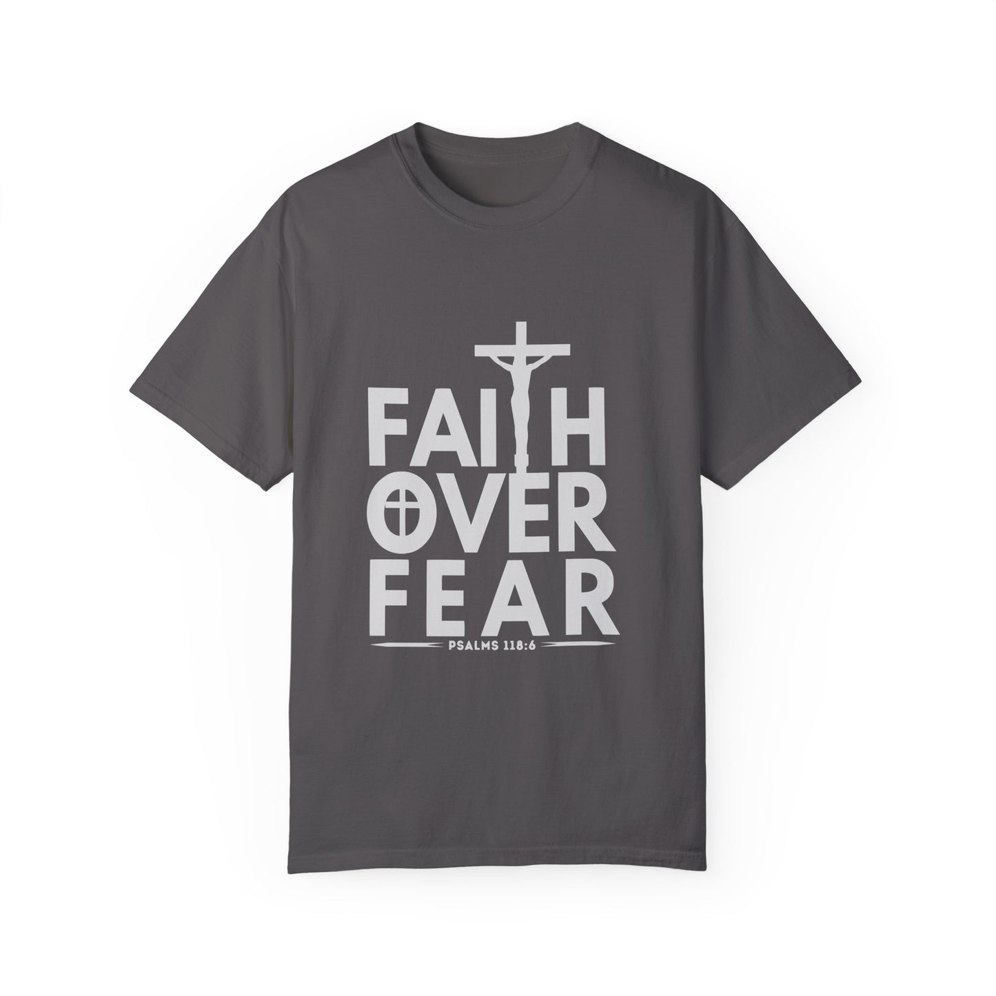 Faith Over Fear T-Shirt – Christian Graphic Tee, Faith-Based Apparel, Inspirational Religious Shirt